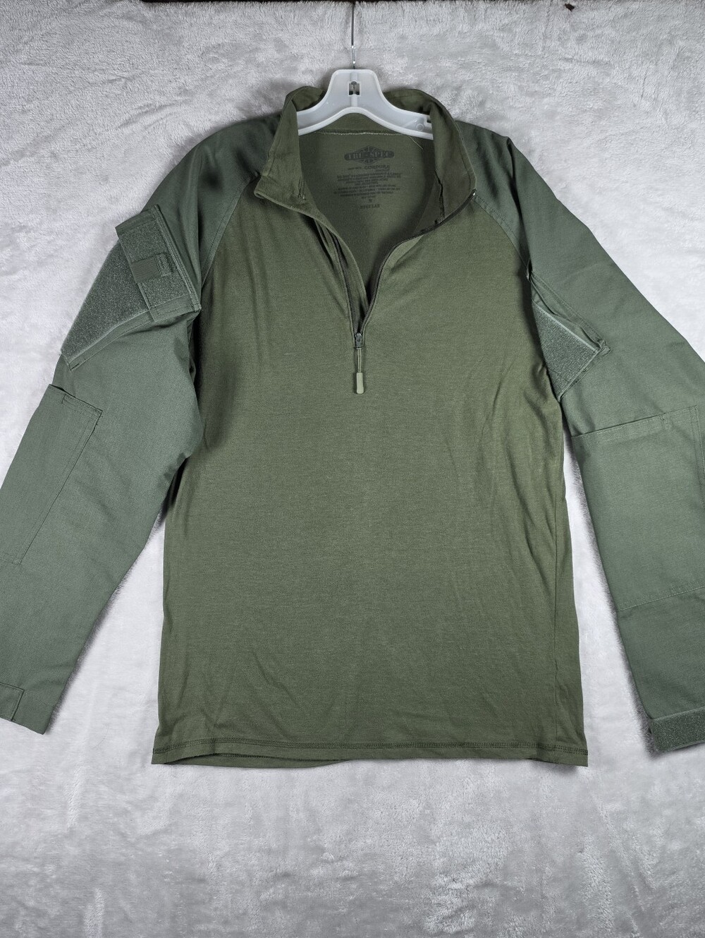Tru-Spec Combat Shirt Sz Medium Tactical Military Cordura Olive Green Baselayer